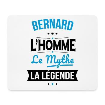 Bernard - L'Homme - Le Mythe - La Légende - Tapis de souris (format paysage) - blanc - Devant