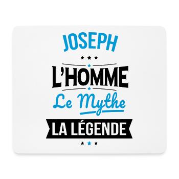 Joseph - L'Homme - Le Mythe - La Légende - Tapis de souris (format paysage) - blanc - Devant