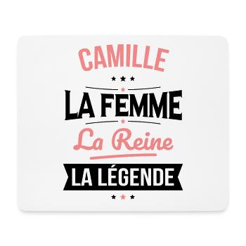 Camille - La Femme - La Reine - La Légende - Tapis de souris (format paysage) - blanc - Devant
