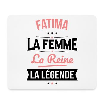 Fatima - La Femme - La Reine - La Légende - Tapis de souris (format paysage) - blanc - Devant