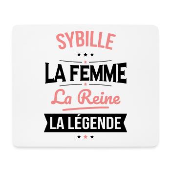 Sybille - La Femme - La Reine - La Légende - Tapis de souris (format paysage) - blanc - Devant
