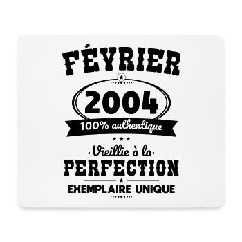 Anniversaire 20 ans - Février 2004 Perfection - Tapis de souris (format paysage) - blanc - Devant