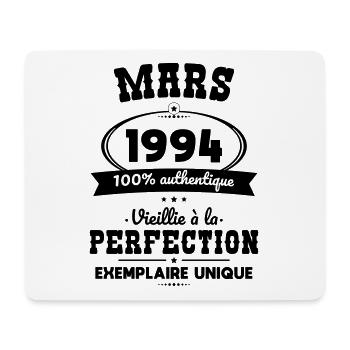 Anniversaire 30 ans - Mars 1994 Perfection - Tapis de souris (format paysage) - blanc - Devant