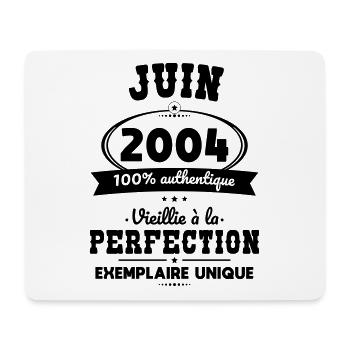 20th Anniversary - June 2004 Perfection - Mouse Pad (horizontal) - white - Front