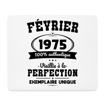50th Anniversary - February 1975 Perfection - Mouse Pad (horizontal) - white - Front