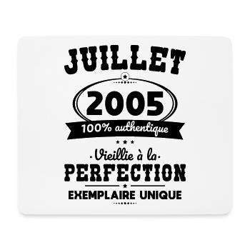 20th Anniversary - July 2005 Perfection - Mouse Pad (horizontal) - white - Front