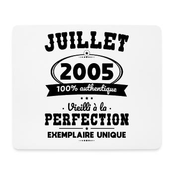 20th Anniversary - July 2005 Perfection - Mouse Pad (horizontal) - white - Front