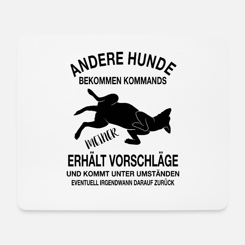 Andere Hunde Bekommen Kommandos Beste Freund Hund - Mousepad (Querformat) - Weiß