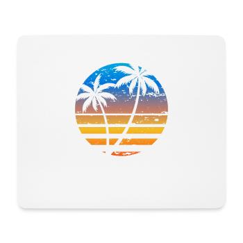 Lanzarote Sommer Sonne Strand Meer Palmen - Mousepad (Querformat) - Weiß - Vorne