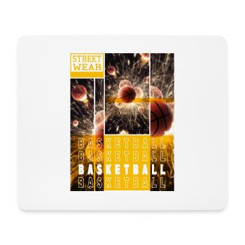 Basketball Basketballer Dunking Sport Vintage - Mousepad (Querformat) - Weiß - Vorne