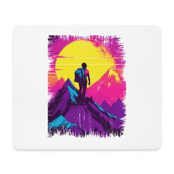 Randonnée, Montagne, Alpinisme, Escalade, Nature - Tapis de souris (format paysage) - blanc - Devant
