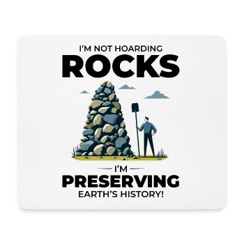 Rock Collecting Mineral Collector Geology Earth - Mouse Pad (horizontal) - white - Front