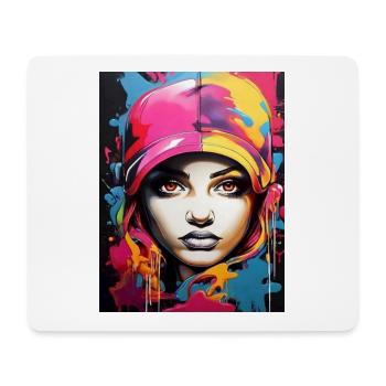 Graffiti style2 - Tapis de souris (format paysage) - blanc - Devant