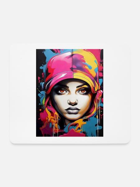 Graffiti-Stil2 - Mousepad (Querformat) - Weiß