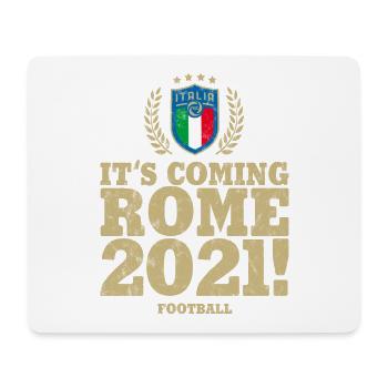 ITALIE, ITALIA FOOTBALL ITS COMING ROME USED LOOK - Tapis de souris (format paysage) - blanc - Devant