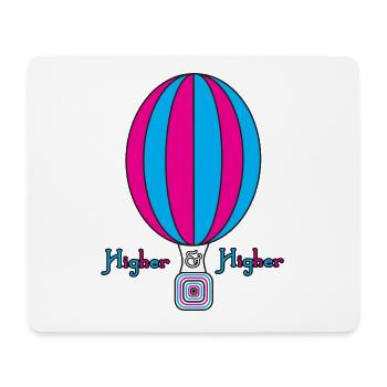 Heißluftballon Higher - Mousepad (Querformat) - Weiß - Vorne