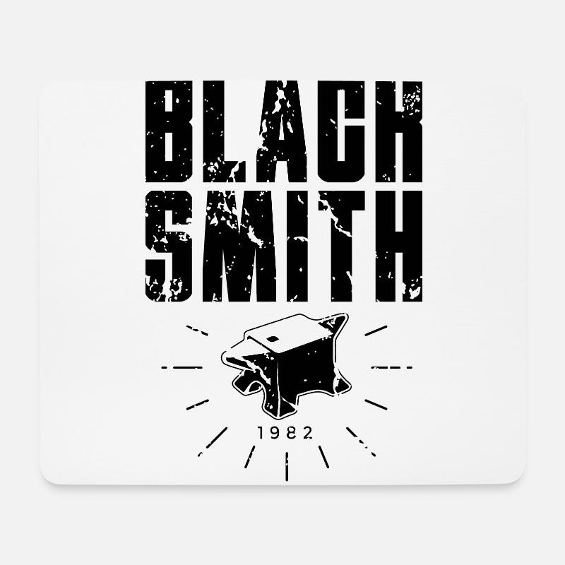 Schmied Schmiede Schmieden - Mousepad (Querformat) - Weiß