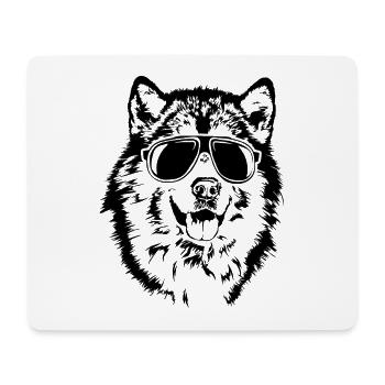 ALASKAN MALAMUTE cool lunettes de soleil chiens Wilsigns - Tapis de souris (format paysage) - blanc - Devant