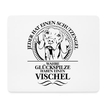 VISCHEL Vizsla Schutzengel Hunde Spruch Wilsigns - Mousepad (Querformat) - Weiß - Vorne