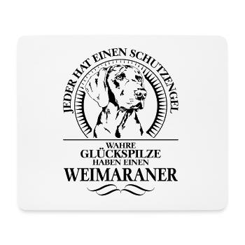 WEIMARANER Schutzengel Hundespruch Wilsigns - Mousepad (Querformat) - Weiß - Vorne