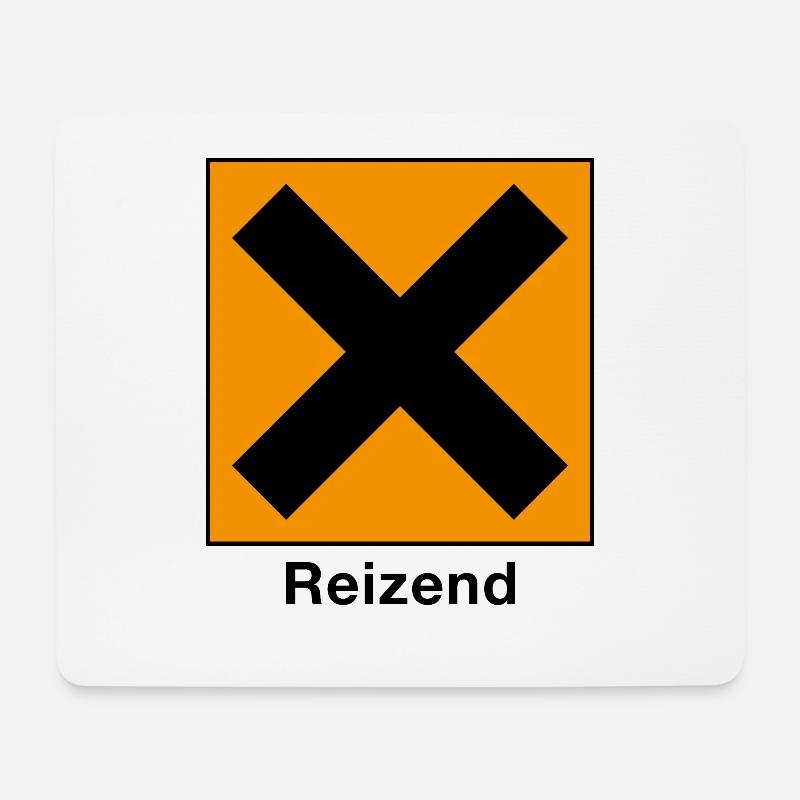 Reizend Gefahrensymbol - Mousepad (Querformat) - Weiß