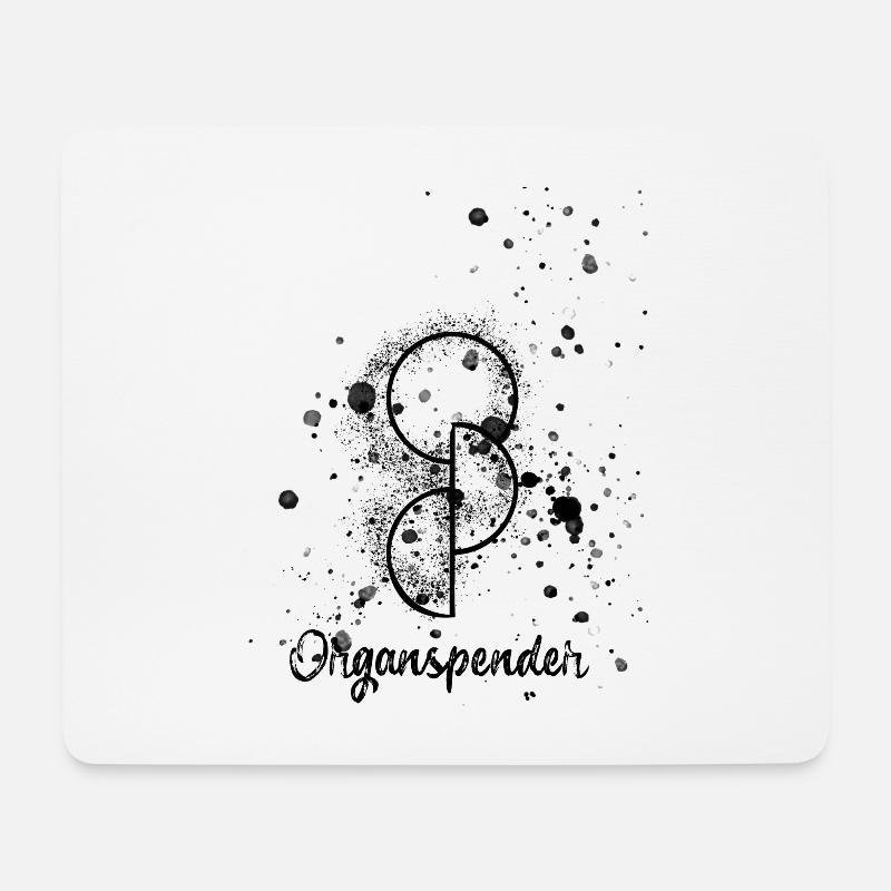 symbol,organspender,graffiti,schwarz - Mousepad (Querformat) - Weiß