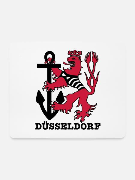 Duesseldorf Düsseldorf Düsseldorfer Loewe Maritim - Mousepad (Querformat) - Weiß