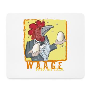Sternzeichen - Waage - Mousepad (Querformat) - Weiß - Vorne