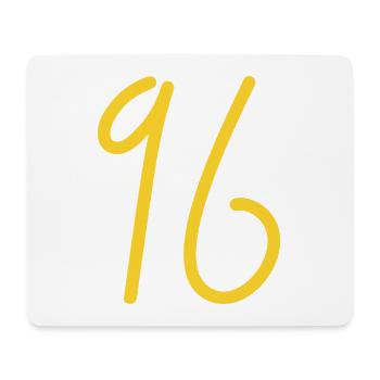 96 - Mousepad (Querformat) - Weiß - Vorne