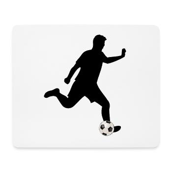 Fußballspieler Fußballer - Mousepad (Querformat) - Weiß - Vorne