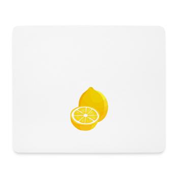 Life Is Sweeter With Lemon - Mouse Pad (horizontal) - white - Front