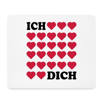 I love you - Mouse Pad (horizontal) - white - Front
