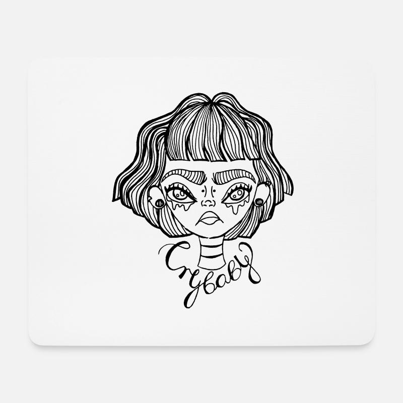 Crybaby - Mouse Pad (horizontal) - white
