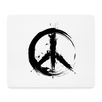 Symbole de la paix hippie amour de la paix paix hippie - Tapis de souris (format paysage) - blanc - Devant