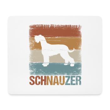 Schnauzer Hund Hundehalter Geschenkidee - Mousepad (Querformat) - Weiß - Vorne