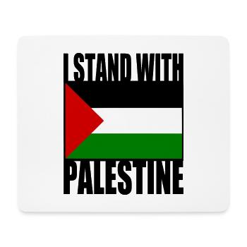 I stand with palestine - Tapis de souris (format paysage) - blanc - Devant