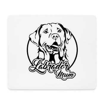 LABRADOR MUM Mama Labbi Hund Hunde Wilsigns - Mousepad (Querformat) - Weiß - Vorne