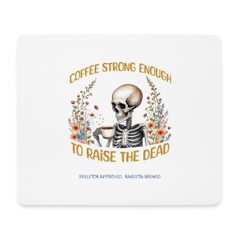 Starkes Kaffee-T-Shirt-Design - Mousepad (Querformat) - Weiß - Vorne