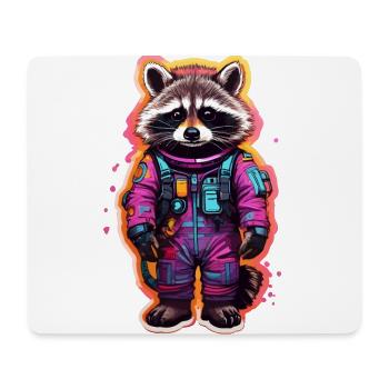 Raccoon - Mouse Pad (horizontal) - white - Front