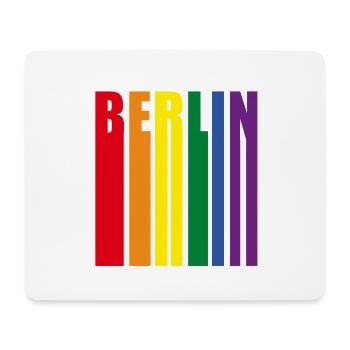 Berlin Regenbogen Pride Geschenk - Mousepad (Querformat) - Weiß - Vorne