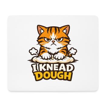 I Knead Dough Funny Cat Shirt - Mouse Pad (horizontal) - white - Front