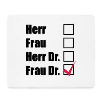 Frau Doktor - Mousepad (Querformat) - Weiß - Vorne