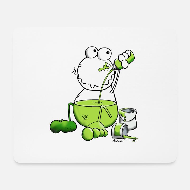 Farbfrosch - Frosch - Mousepad (Querformat) - Weiß