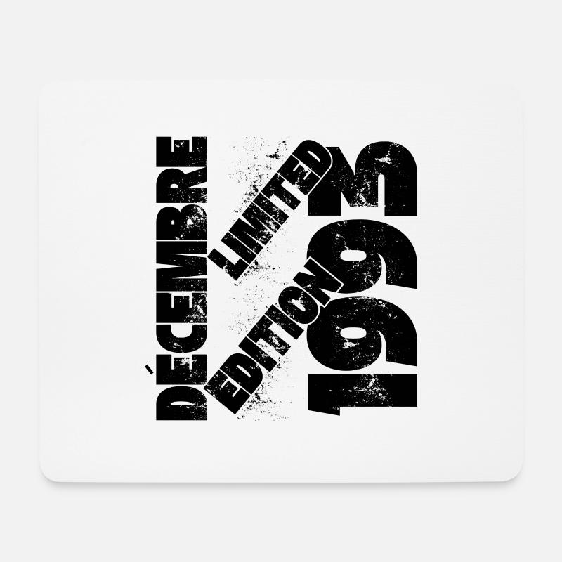 DEZEMBER 1993 LIMITIERTE AUFLAGE - Mousepad (Querformat) - Weiß