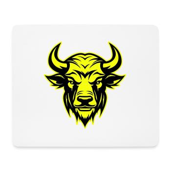 Bull Head Portrait Animal Taurus Symbol - Mouse Pad (horizontal) - white - Front