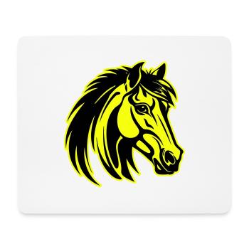 Icône de portrait de tête de cheval - Tapis de souris (format paysage) - blanc - Devant