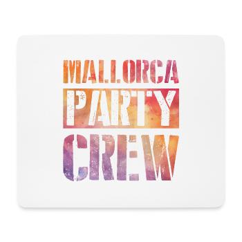 Mallorca Party Crew - Mousepad (Querformat) - Weiß - Vorne
