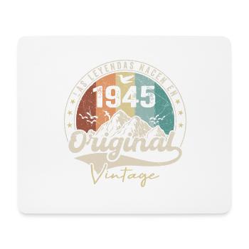Rétro 1945 Cadeau Anniversaire 1945 Vintage 1945 - Tapis de souris (format paysage) - blanc - Devant