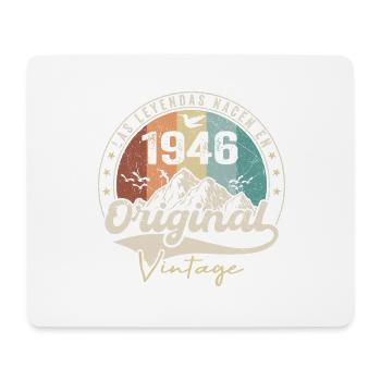 Rétro 1946 Cadeau Anniversaire 1946 Vintage 1946 - Tapis de souris (format paysage) - blanc - Devant