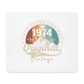 Rétro 1974 Cadeau Anniversaire 1974 Vintage 1974 - Tapis de souris (format paysage) - blanc - Devant
